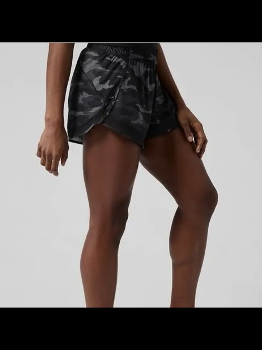Athleta Printed Mesh Racer Run Short (4" Inseam) - Picture 3 of 10